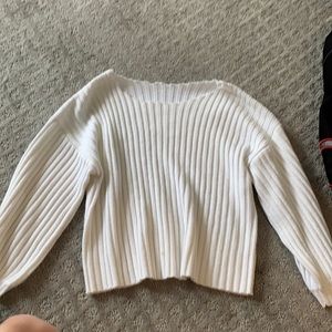 white sweater, never worn